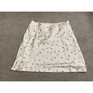 Princess Polly Skirt Chloe Mini Skirt Yellow Floral Size 4